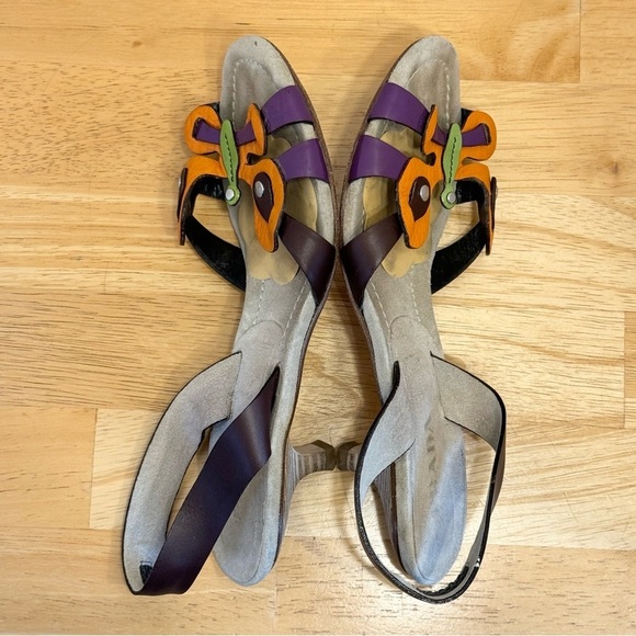 Prada Butterfly Kitten Heel Sandals Size 37 1/2 - Picture 4 of 12